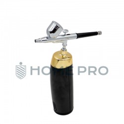 Aerógrafo Cordless Kit Com Compressor - Preto/Dourado