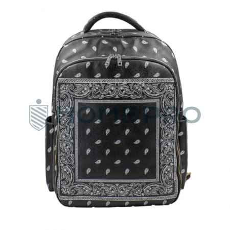 Maleta Mochila Organizadora Barbeiro - Preto/Branco