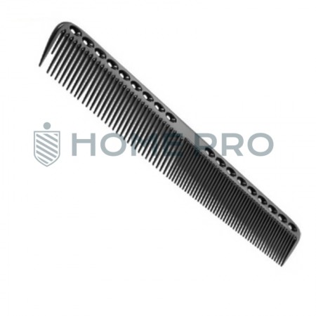 Peine metálico de aluminio para barberos - 18 cm - Negro