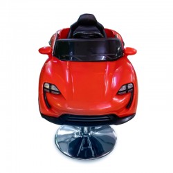 Carro Infantil Barbearia, salão Porche Vermelho Concept 12V para meninos e meninas, carro