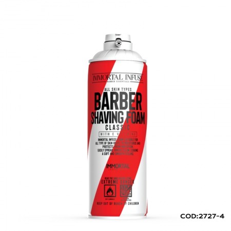 Espuma de barbear clássica imortal 500mL