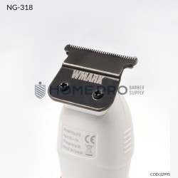 Cortador de cabello Wmark NG 318, acabado profesional, blanco.