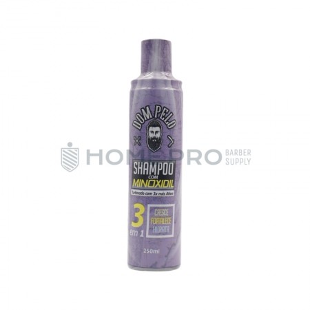 SHAMPOO CON MINOXIDIL DOM PELO 3 EN 1: CRECE, FORTALECE E HIDRATA   250ML