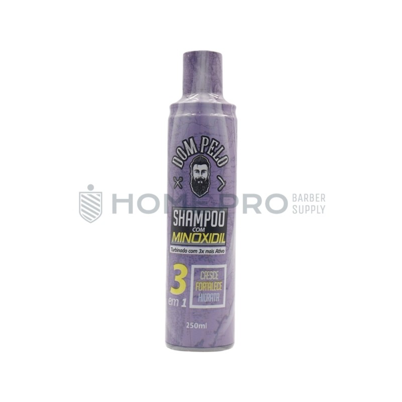 SHAMPOO COM MINOXIDIL DOM PELO 3 EM 1: CRESCE, FORTALECE E HIDRATA 250ML