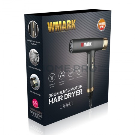 WMARK SECADOR DE CABELO DE AR QUENTE/FRIO COM MOTOR SEM ESCOVAS 100000RPM