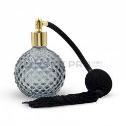 FRASCO DE PERFUME VINTAGE EM VIDRO PRETO – 100 M