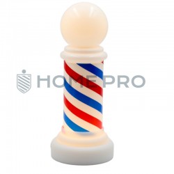 Barber Pole 20cm Bivolt LED Lámpara de mesa ornamento salón iluminación led vintage USA